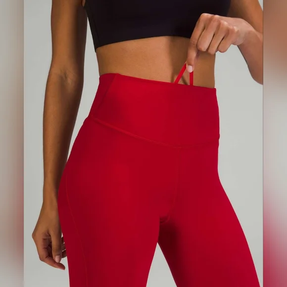 Lululemon Base Pace High-Rise Running Tight 28 Dark Red 6